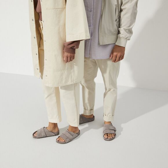 Birkenstock Kyoto Exquisite All Suede Sandals EU 38 Women 7-7.5 Monotone Gray - Picture 9 of 16